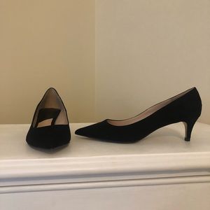 Mango black shoes with small heel